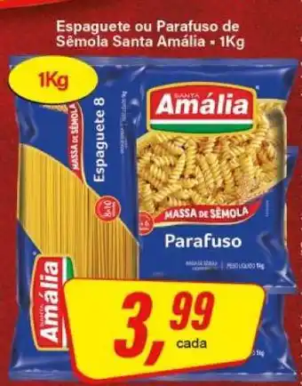 Espaguete ou Parafuso de Sêmola Santa Amália