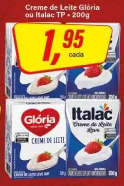Rede Supermarket Creme de Leite Glória ou Italac TP oferta