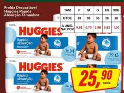 Rede Supermarket Huggies Rápida Absorção oferta