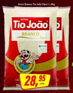 Rede Supermarket Arroz Branco Tio João Tipo 1 - 5Kg oferta