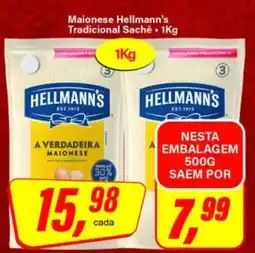 Rede Supermarket Maionese Hellmann's Tradicional Sachê oferta