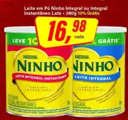 Rede Supermarket Leite em Pó Ninho Integral ou Integral Instantâneo Lata oferta