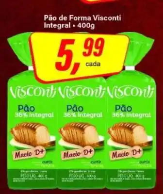 Rede Supermarket Pão de Forma Visconti Integral oferta