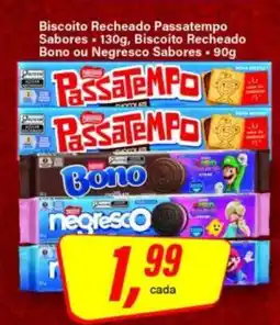 Rede Supermarket Biscoito Recheado Passatempo Sabores oferta