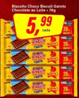 Rede Supermarket Biscoito Choco Biscuit Garoto oferta