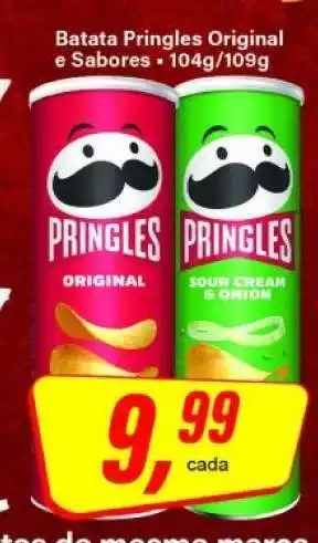 Rede Supermarket Batata Pringles Original e Sabores oferta