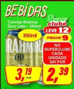Rede Supermarket Cerveja Brahma Zero Lata - 350ml oferta