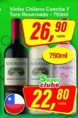 Rede Supermarket Vinho Chileno Concha Y Toro Reservado oferta
