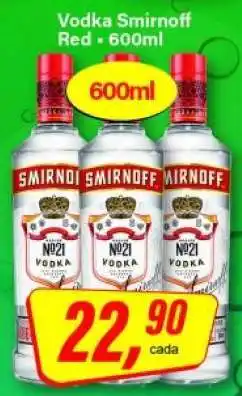 Rede Supermarket Vodka Smirnoff Red oferta