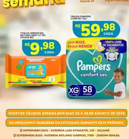 Supermercado Bergamini Fralda pampers confort sec oferta