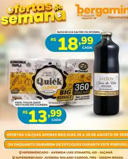 Supermercado Bergamini Papel toalha quick 360 folhas big culinária oferta