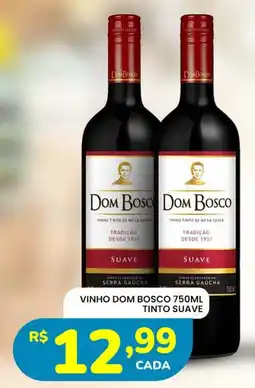 Supermercado Bergamini vinho dom bosco tinto suave oferta
