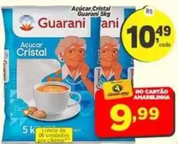 Amarelinha Supermercados Açucar Cristal Guarani oferta