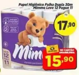 Amarelinha Supermercados Papel Higiênico Folha Dupla 30m oferta