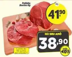 Amarelinha Supermercados Patinho Bovino Kg oferta
