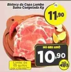 Amarelinha Supermercados Bisteca da Copa Lombo Suína Congelada oferta