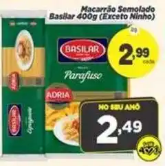 Amarelinha Supermercados Macarrão Semolado Basilár oferta