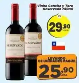 Amarelinha Supermercados Vinho Concha y Toro Reservado oferta
