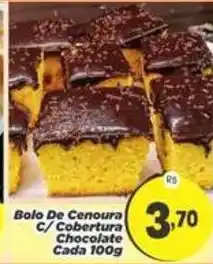 Amarelinha Supermercados Bolo de cenoura c/ cobertura chocolate oferta