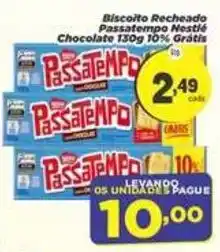 Amarelinha Supermercados Biscoito recheado passatempo mestiço chocolate oferta