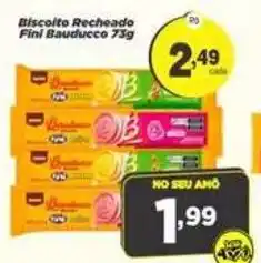 Amarelinha Supermercados Biscoito Recheado Fini Bauducco oferta