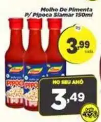 Amarelinha Supermercados Molho de pimenta p/ pipoca sialmar oferta