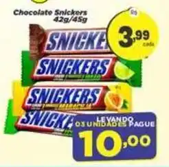 Amarelinha Supermercados Chocolate snickers oferta