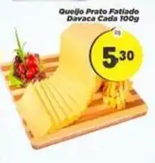 Amarelinha Supermercados Queijo Prato Fatiado Davaca oferta