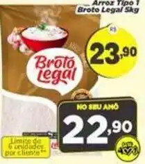 Amarelinha Supermercados Arroz Tipo 1 Broto Legal oferta