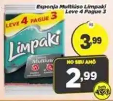 Amarelinha Supermercados Esponja Multiliso Limpaki oferta