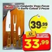 Amarelinha Supermercados Conjunto vega facas e garfo catual 3 pecas oferta