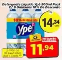 Amarelinha Supermercados Detergente Líquido Ype oferta