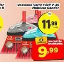 Amarelinha Supermercados Vassoura Varre Fácil V-35 Multiluso Condor oferta