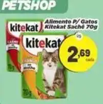 Amarelinha Supermercados Alimento p/ gatos kitekat sachê oferta