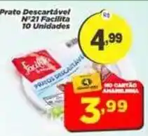 Amarelinha Supermercados Prato Descartável N°21 Facilita oferta