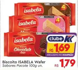 Supermercados Koch Biscoito isabela wafer oferta