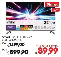 Supermercados Koch Smart tv philco 32" led p32crb un. oferta