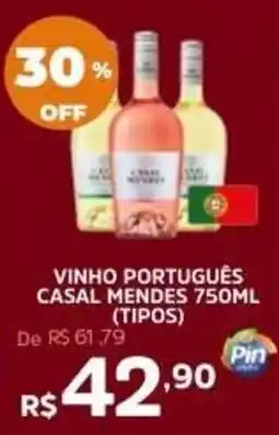 Pinheiro Supermercado vinho português casal mendes 750ml (tipos) oferta