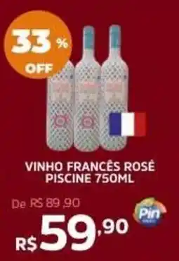 Pinheiro Supermercado vinho francês rosé piscine oferta
