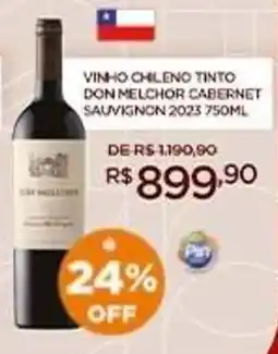 Pinheiro Supermercado vinho chileno tinto don melchor cabernet sauvignon 2023 oferta