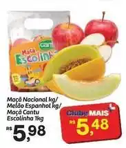 Fort Atacadista Nacional - maçã nacional kg/ melão espanhol kg/ maçã cantu escolinha oferta