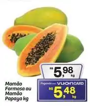 Fort Atacadista Formosa - mamão formosa ou mamão papaya oferta