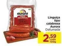 Carrefour Aurora - linguiça tipo calabresa oferta