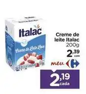 Carrefour Italac - creme de leite oferta
