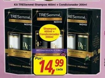 Supermercados Guanabara Kit TRESemme Shampoo 400ml + Condicionador 200ml oferta