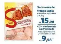 Sam's Club Sadia - sobrecoxa de frango oferta