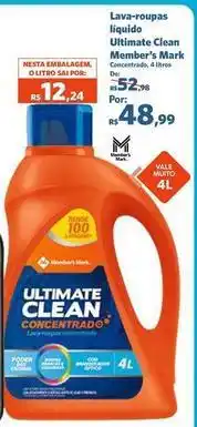 Sam's Club Nestlé - lava-roupas liquido ultimate clean oferta