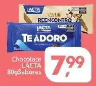 Supermercados Nori Chocolate lacta 80g sabores oferta
