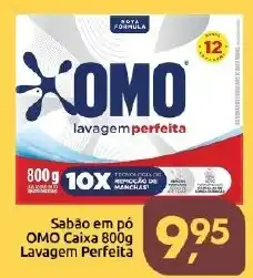 Supermercados Nori Sabão em pó OMO Caixa 800g Lavagem Perfeita oferta
