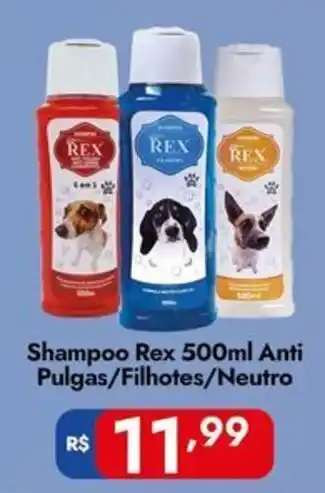 Shampoo rex anti pulgas/filhotes/neutro